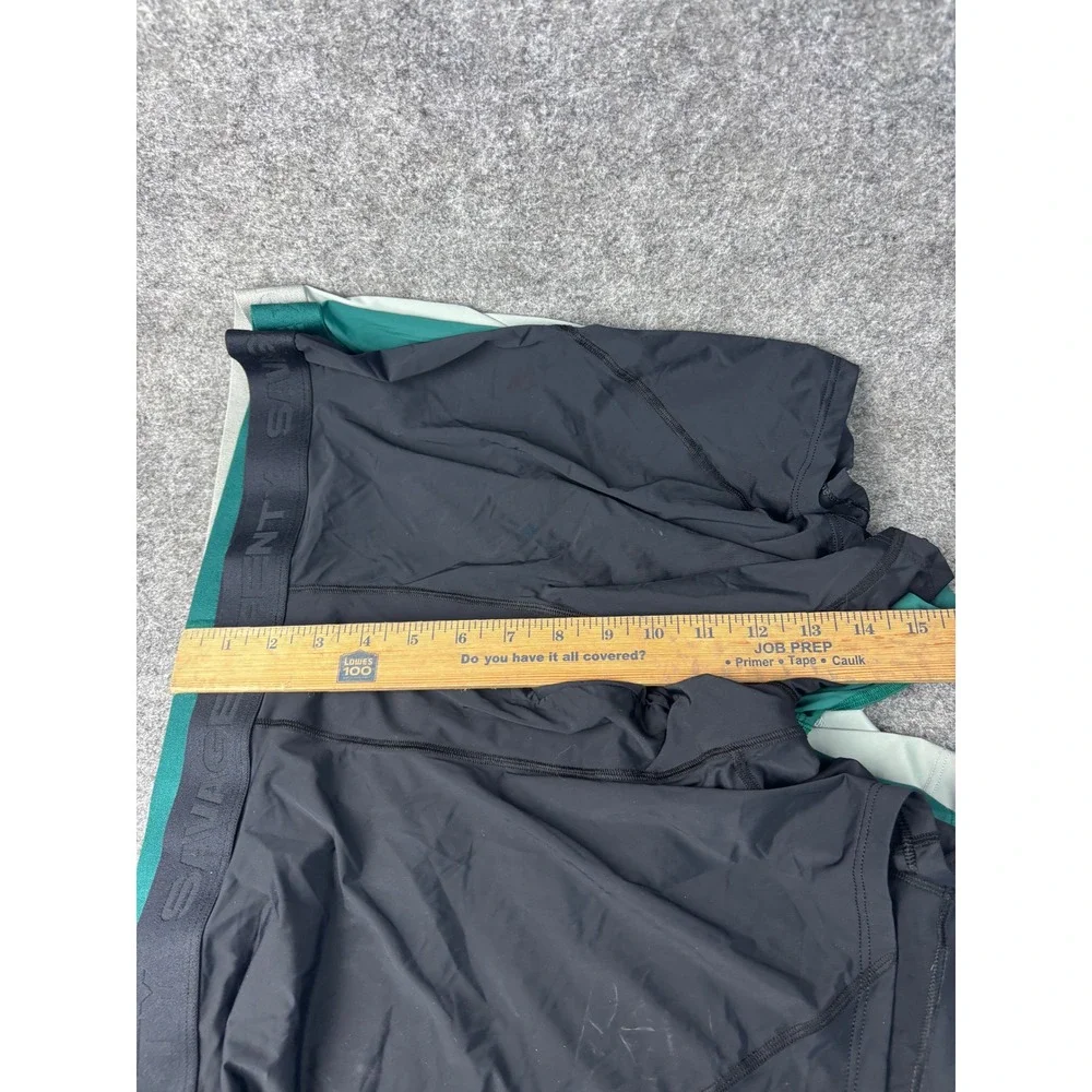 Savage X Fenty Boxer Briefs Men XXL Black Green Sage 3 Pack Nylon Spandex